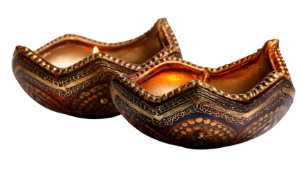 A pair of new brown leather men's dress shoes with a shiny classic style and fashion elegance isolated on white