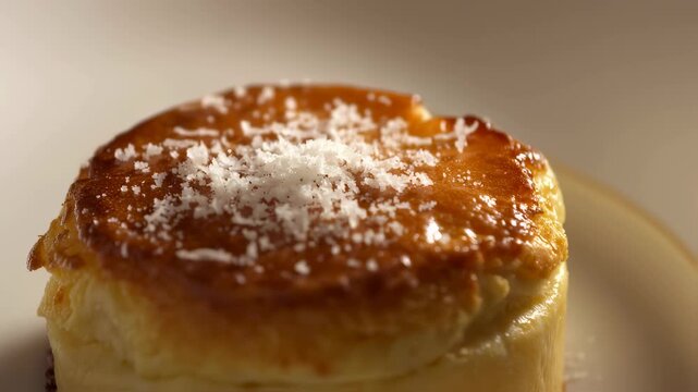 Parmesan Snow Over Golden Cheese Souffle