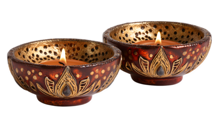 An empty vintage wooden bowl with a brown antique finish sits isolated on a white background as a handcrafted kitchen decoration