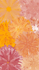 abstract background with flowers