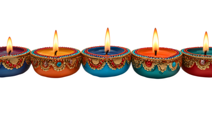 Burning trio of wax candles with glowing yellow flames provides a warm romantic light against contrasting black and white backgrounds for a holiday celebration