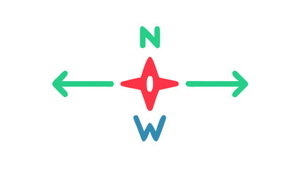 Compass rose illustration