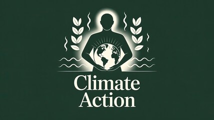 Climate Action: A striking visual symbolizes the urgent need for environmental stewardship, with the earth cradled in caring hands, encouraging climate action