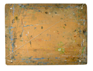 old rusty metal plate