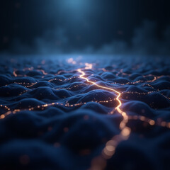 abstract blue background with bubbles