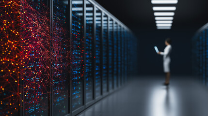 Big Data Processing and Artificial Intelligence Network Visualization in Data Center