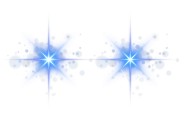 Blue curved glowing light line with magical spark particles, neon halo aura, and smooth radiant gradient ideal for game UI, fantasy overlays, and clean transparent graphic elements
