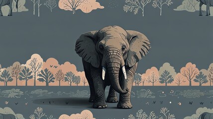 elephants in the water