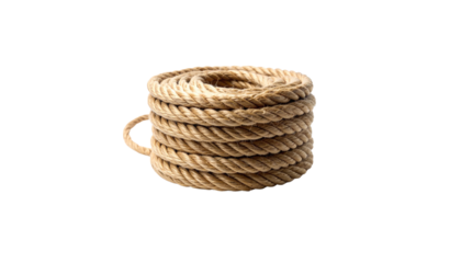 Gold bows and ribbons are tied in knots with brown jute twine, separated against a white background
