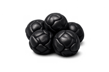 Black peppercorns composition on dark background for culinary design