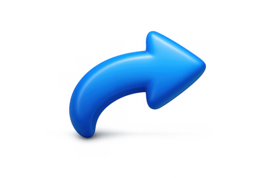 Blue 3d arrow design for communication and digital sharing concepts - Powered by Adobe