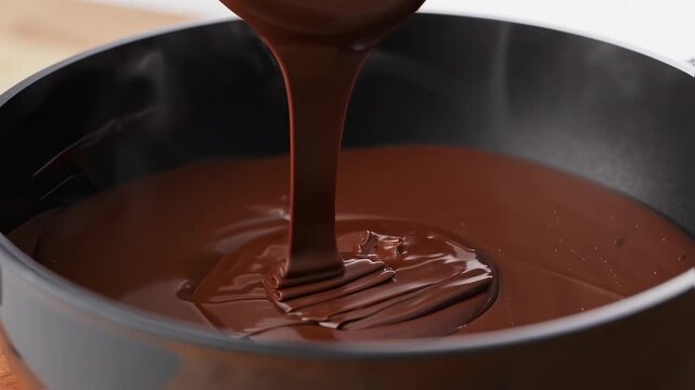 Matte Black Chocolate Fondue Pour
