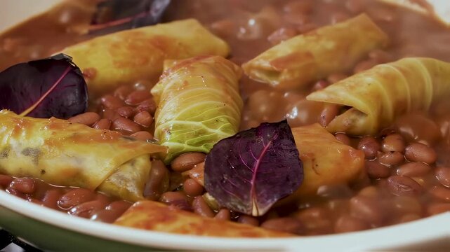 Rustic Cabbage Rolls in Sauce