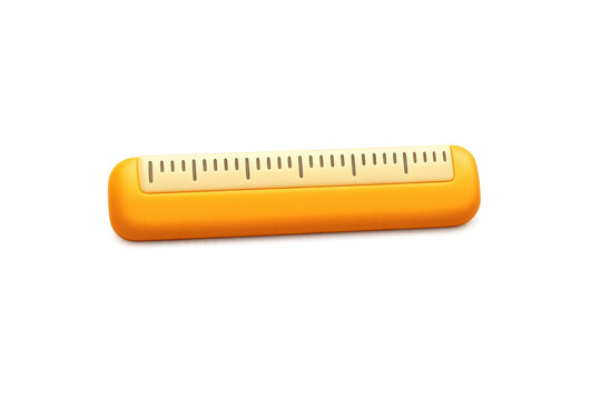 Vibrant cartoon ruler illustration for education and design projects