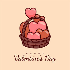 vector happy valentine's day poster template