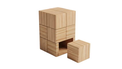 New Opportunity Wooden Cube