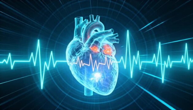holographic 3d visualization of cardiac arrest perfect for heart month