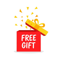 Free Gift Box Icon &ndash; Promotional Present Symbol for Ecommerce, Marketing & Offers