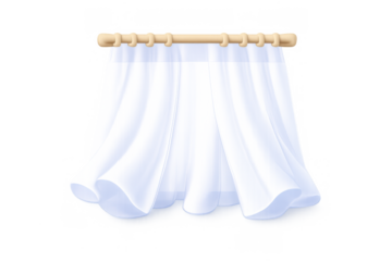 Elegant translucent sheer curtains for interior design and home decoration