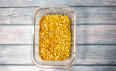 Split Chickpea Also Know as Chana Dal, Dried Chickpea Lentils