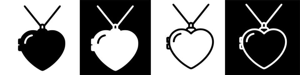 Heart pendants in various styles, showcasing love and affection in simple yet elegant designs