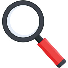 magnifying glass isolated on white