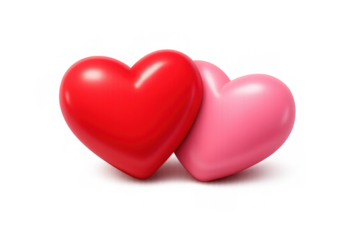 Romantic intertwined hearts icon for valentine's day design and love-themed projects