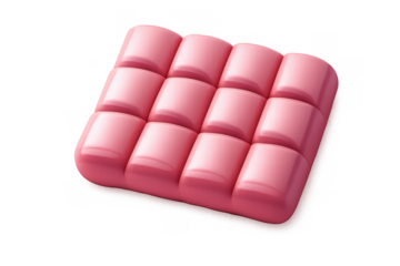 Minimalist ruby chocolate icon design for confectionery branding and packaging