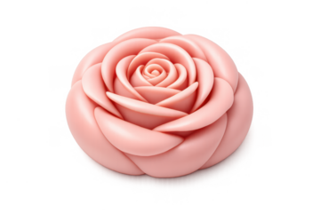 Elegant rose shaped luxury soap design for spa and gift packaging