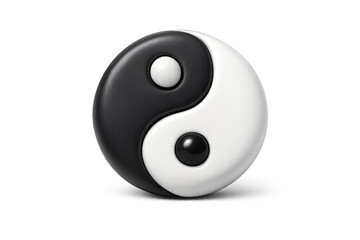 Yin yang harmony icon for balance and zen-inspired design projects