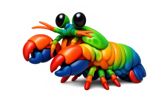 Vibrant mantis shrimp illustration for artistic design and decoration - Powered by Adobe