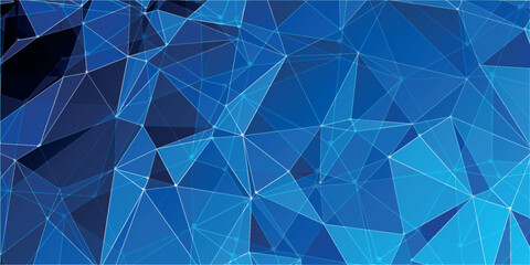 premium blue digital background of points and lines. Glowing black plexus. digital blue vector background