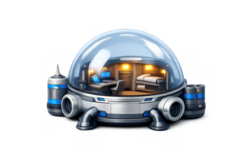 Underwater research dome design for innovative marine exploration and habitats