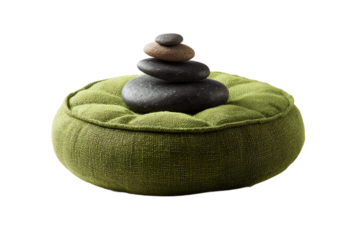 Yoga Meditation Cushion isolated on transparent background