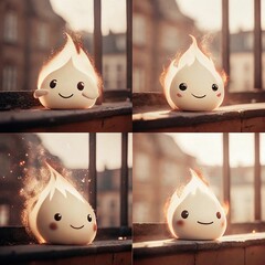 fireplace with burning logs