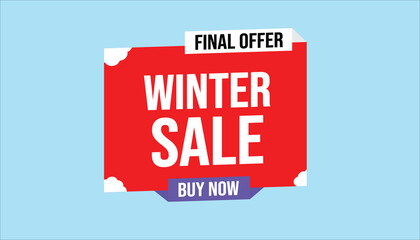 winter sale final offer buy now limited time promotional discount banner