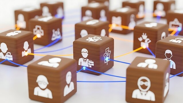 Set of diverse professional and medical icons in chocolate style design - Powered by Adobe