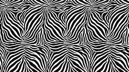 Black and white zebra striped pattern