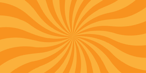 Vector sunray stripe background. Light sunburst glowing background. Sunburst pattern summer social banner. vector illustration pattern beam rays. Spiral radial striped backdrop design.