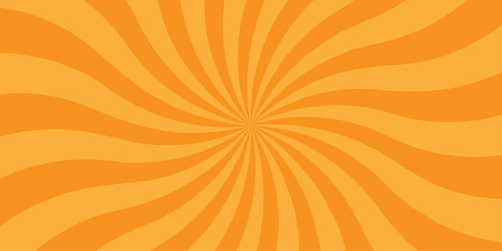 Vector sunray stripe background. Light sunburst glowing background. Sunburst pattern summer social banner. vector illustration pattern beam rays. Spiral radial striped backdrop design.