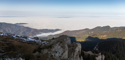 clouds over the mountain