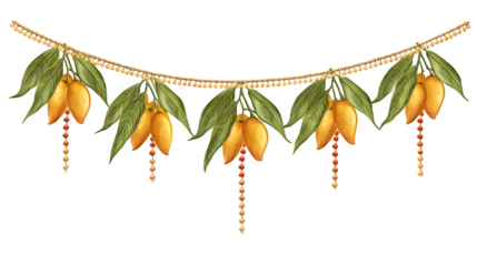 Fresh autumn leaves and foliage branches with green spring herbs and lily stems are isolated on a white background as a nature border including macro plant details of summer garden flowers