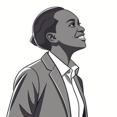 Smiling Young Business Professional Isolated on Pure White Background