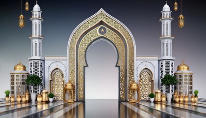 Elaborate Ornate Islamic Architectural