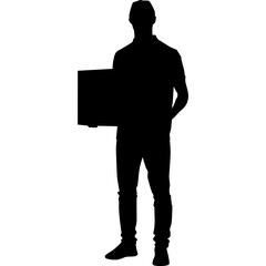 Delivery Man SIlhouette