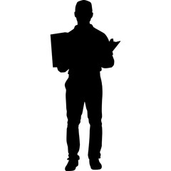 Delivery Man SIlhouette