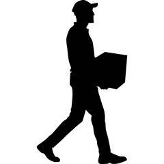 Delivery Man SIlhouette