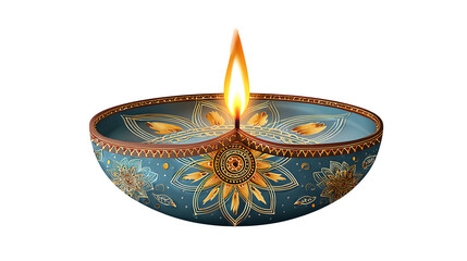 An antique gold metal candle holder and incense burner ornament with a traditional pattern, designed as a decorative jewelry container isolated on a white background