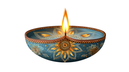 An antique gold metal candle holder and incense burner ornament with a traditional pattern, designed as a decorative jewelry container isolated on a white background