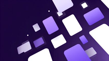 Calm purple gradient floating cards background with rounded rectangles and copy space for corporate presentation, technology slide, dashboard cover
